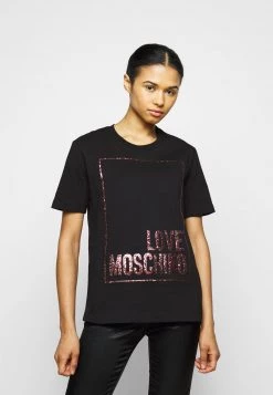 A buon mercato π Love Moschino T-shirt Con Stampa - Black, Donna π