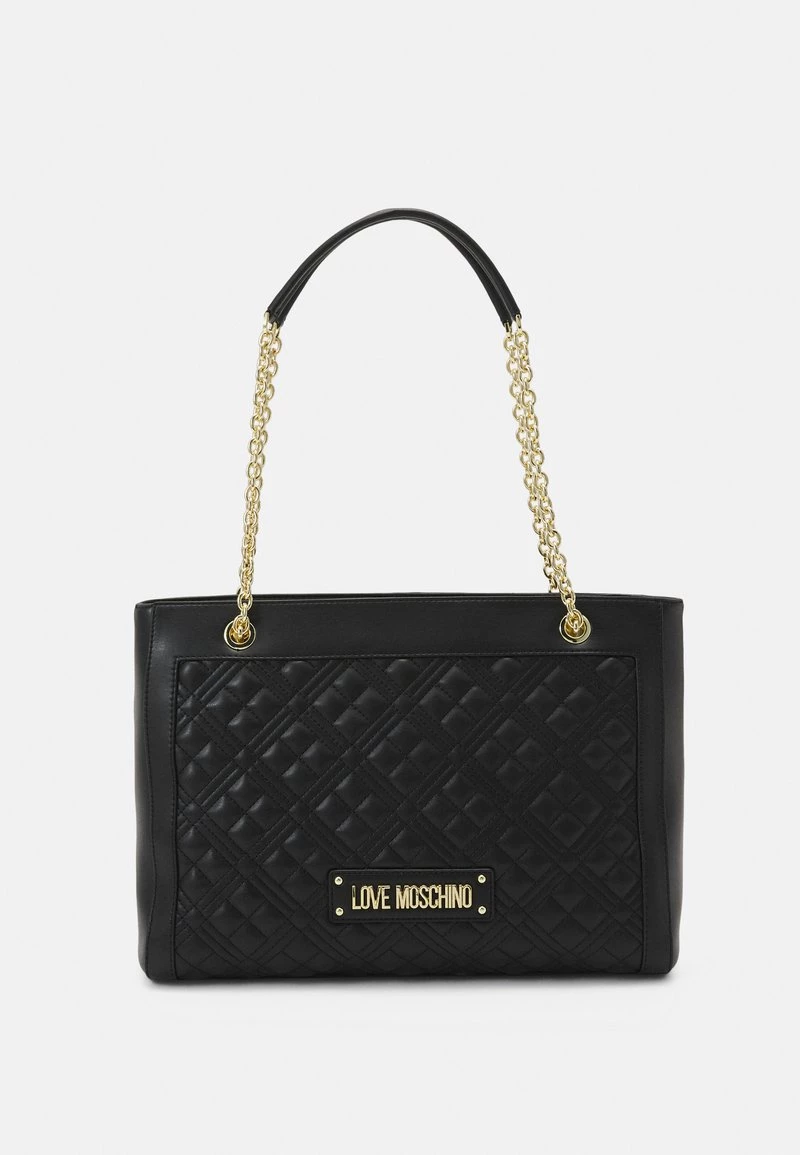 Buono π Love Moschino QUILTED CHAIN π HANDBAG - Borsa A Mano - Nero, Donna π 1 Buono π Love Moschino QUILTED CHAIN π HANDBAG - Borsa A Mano - Nero, Donna π