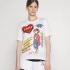 Bilancio ✨ Love Moschino T-shirt Con Stampa - Optical White, Donna ✔️