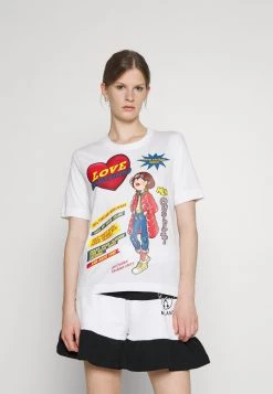 Bilancio β¨ Love Moschino T-shirt Con Stampa - Optical White, Donna βοΈ