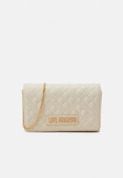 Miglior offerta 👍 Love Moschino QUILTED CHAIN LOGO CROSSBODY - Borsa A Tracolla - Avorio, Donna 🔥