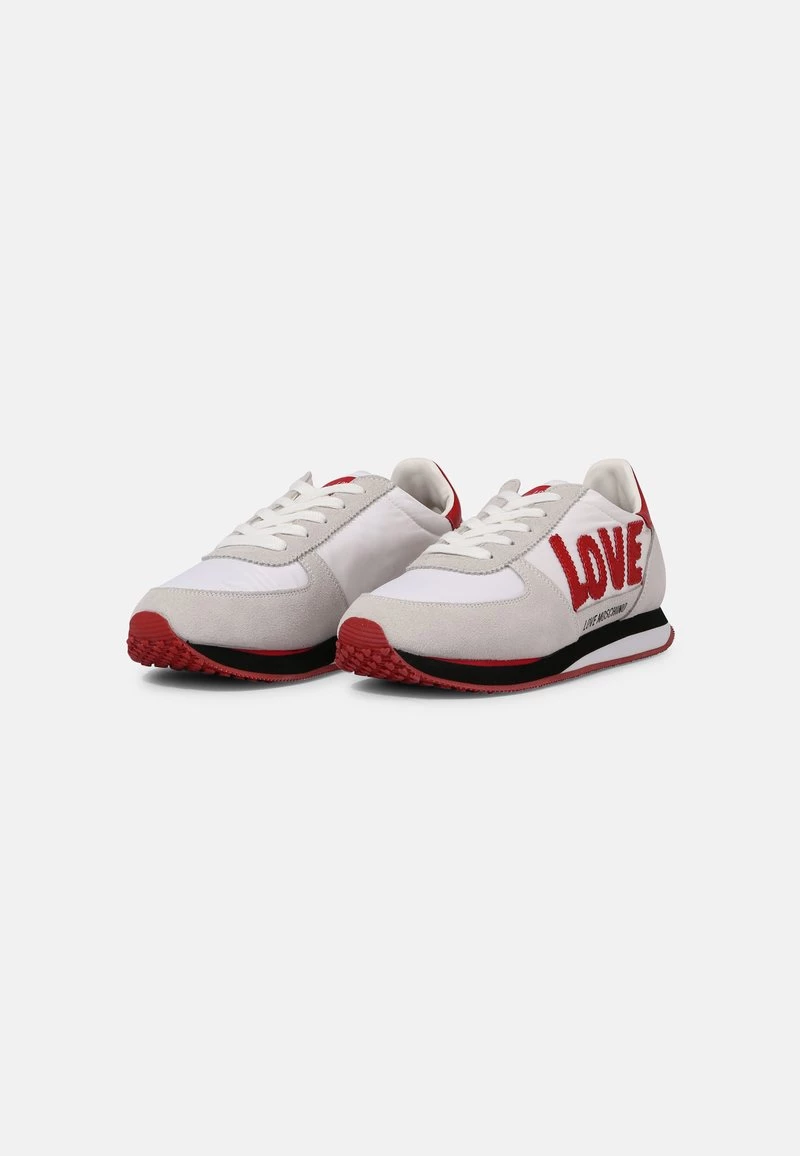 Sconto π Love Moschino π Sneakers Basse - Weiß Rot, Donna β€οΈ 2 Sconto π Love Moschino π Sneakers Basse - Weiß Rot, Donna β€οΈ - immagine 2