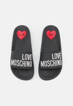 Nuovo ✔️ Love Moschino Ciabattine - Nero, Donna 🤩 -Vendite Love Moschino 90cc8c5bfad841f887801917e522b164