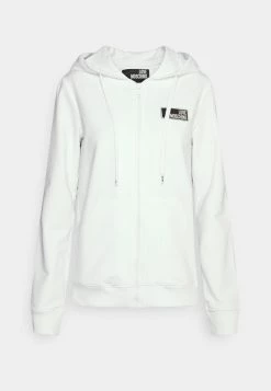 A buon mercato π Love Moschino Felpa Con Zip - Optical White, Donna π§¨