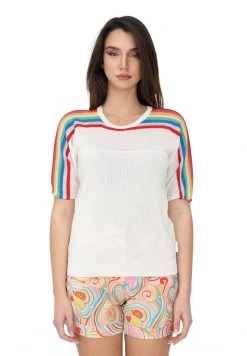 A buon mercato 🧨 Love Moschino T-shirt Con Stampa - White, Donna 😉 -Vendite Love Moschino 916134090fe0413381db8576b24f8608