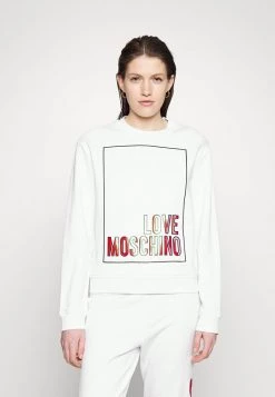 Sconto 🤩 Love Moschino Felpa - Optical White, Donna 😀