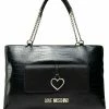 Miglior prezzo 🥰 Love Moschino Borsa A Mano - Black, Donna 🎁
