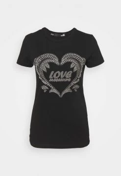 A buon mercato 😀 Love Moschino T-shirt Con Stampa - Black, Donna 😍 -Vendite Love Moschino 95a339aad53f46d7a14a5c4640de7cd1
