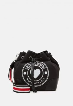 Miglior prezzo 🌟 Love Moschino STRIPED BUCKET - Borsa A Mano - Nero, Donna 🛒