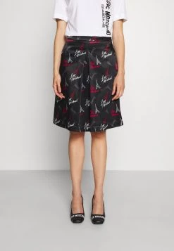 Acquistare 😀 Love Moschino Gonna A Campana - Nero/log Grey, Donna ✨