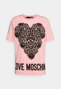 Vendita lampo π₯ Love Moschino T-shirt Con Stampa - Pink, Donna β€οΈ