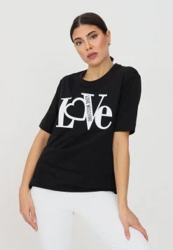 Promo 💯 Love Moschino T-shirt Con Stampa - Black, Donna 🎉 -Vendite Love Moschino 9d9742e75f514734b547bc366694ac26