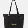 Offerte 🎉 Love Moschino QUILTED LOGO - Borsa A Mano - Nero, Donna 😀
