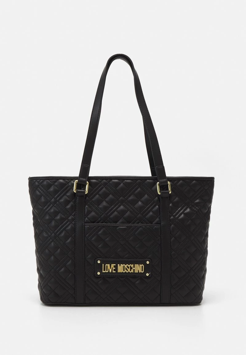 Offerte π Love Moschino QUILTED LOGO - Borsa A Mano - Nero, Donna π 1 Offerte π Love Moschino QUILTED LOGO - Borsa A Mano - Nero, Donna π