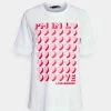 Migliore vendita 🎁 Love Moschino T-shirt Con Stampa - Optical White, Donna 🔥