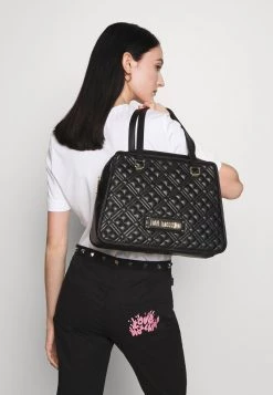Nuovo di zecca 💯 Love Moschino QUILTED SHOPPER - Shopping Bag - Nero, Donna 🔥