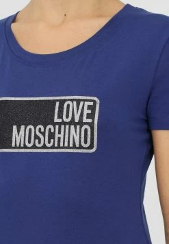 Vendita calda 🤩 Love Moschino T-shirt Con Stampa - Elettric Blue, Donna 😉 -Vendite Love Moschino a2688ddbcb6e467d8369e870ee014b81