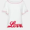 Miglior offerta 👏 Love Moschino T-shirt Con Stampa - Optical White, Donna 😉