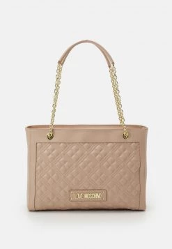 Sconto 👏 Love Moschino QUILTED CHAIN 👜 HANDBAG - Borsa A Mano - Naturale Nude, Donna ✔️