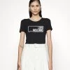 Offerte 👍 Love Moschino T-shirt Con Stampa - Black, Donna 🥰