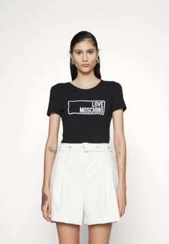 Offerte 👍 Love Moschino T-shirt Con Stampa - Black, Donna 🥰