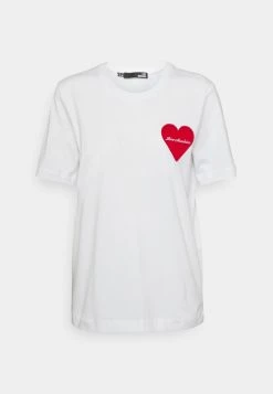 Presa 😉 Love Moschino T-shirt Con Stampa - Optical White, Donna ✔️
