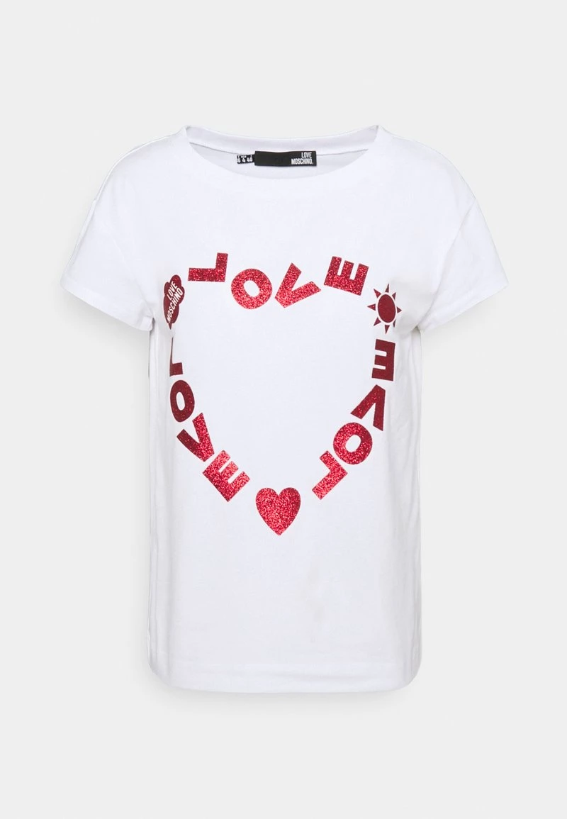 Offerte π€© Love Moschino T-shirt Con Stampa - Optical White, Donna β 7 Offerte π€© Love Moschino T-shirt Con Stampa - Optical White, Donna β - immagine 7