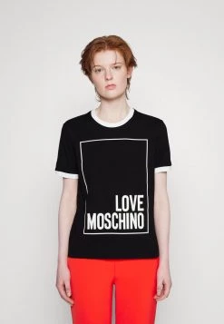 Vendita all'ingrosso β Love Moschino T-shirt Con Stampa - Black, Donna β¨