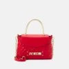 Bilancio ⌛ Love Moschino QUILTED TOP HANDLE CHAIN CROSSBODY - Borsa A Mano - Rosso, Donna 👏