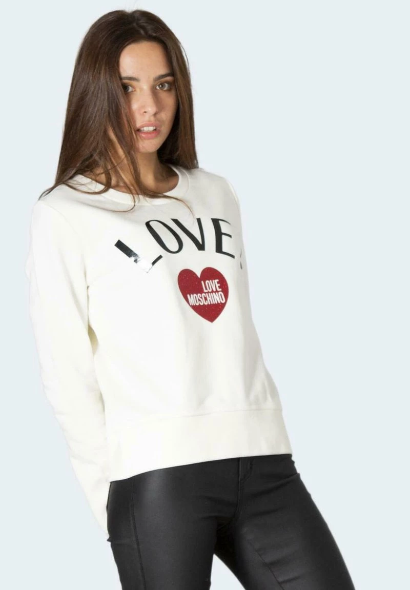 Vendita calda 🧨 Love Moschino Felpa - Cream, Donna ❤️ 3 Vendita calda 🧨 Love Moschino Felpa - Cream, Donna ❤️ - immagine 3
