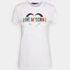Migliore vendita 🛒 Love Moschino T-shirt Con Stampa - Optical White, Donna 😉