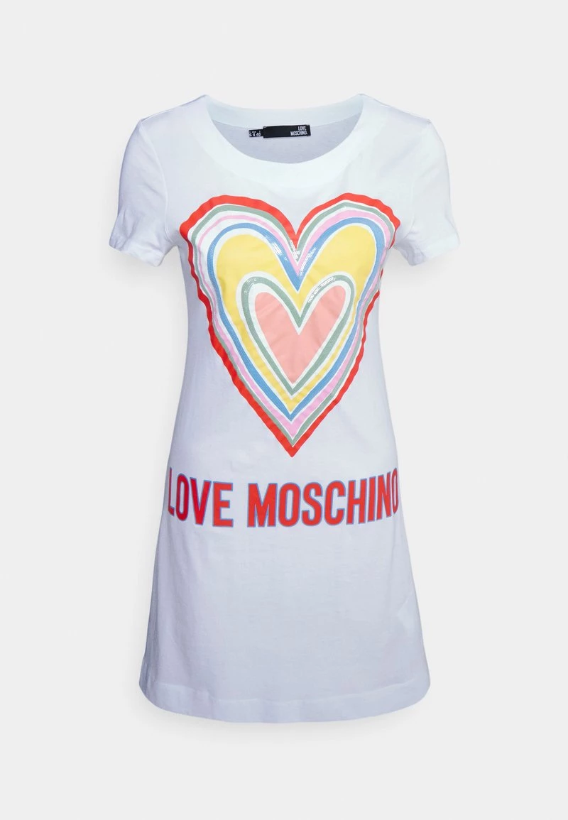 Miglior prezzo 🤩 Love Moschino Vestito Di Maglina - Optical White, Donna ✨ 5 Miglior prezzo 🤩 Love Moschino Vestito Di Maglina - Optical White, Donna ✨ - immagine 5
