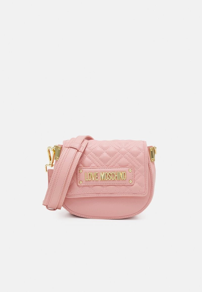 Vendita all'ingrosso ❤️ Love Moschino QUILTED SADDLE BAG - Borsa A Tracolla - Rosa, Donna 😉 1 Vendita all'ingrosso ❤️ Love Moschino QUILTED SADDLE BAG - Borsa A Tracolla - Rosa, Donna 😉