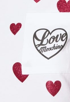 A buon mercato ❤️ Love Moschino T-shirt Con Stampa - Optical White, Donna ❤️ -Vendite Love Moschino af454b34d2bd49638050dd8fd36734bf