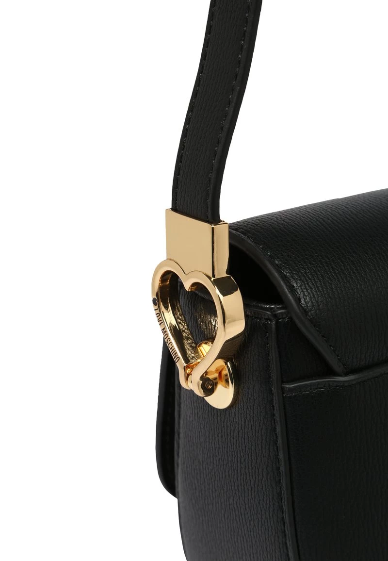 Presa ✔️ Love Moschino MIT LABEL PLATE - Borsa A Tracolla - Nero, Donna 🧨 3 Presa ✔️ Love Moschino MIT LABEL PLATE - Borsa A Tracolla - Nero, Donna 🧨 - immagine 3