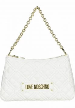 Nuovo di zecca π― Love Moschino LOGO CHAIN POUCHETTE - Borsa A Mano - White, Donna π