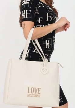 Nuovo π Love Moschino Borsa A Mano - Avorio, Donna π