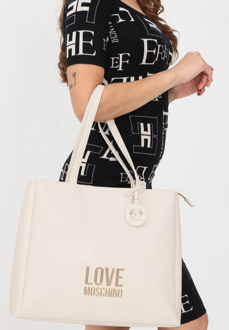 Nuovo π Love Moschino Borsa A Mano - Avorio, Donna π 1 Nuovo π Love Moschino Borsa A Mano - Avorio, Donna π