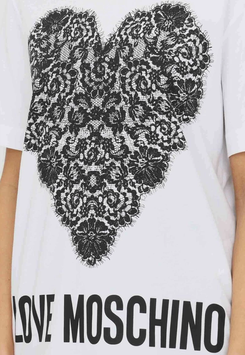 Sconto π₯° Love Moschino T-shirt Con Stampa - Optical White, Donna π 3 Sconto π₯° Love Moschino T-shirt Con Stampa - Optical White, Donna π - immagine 3