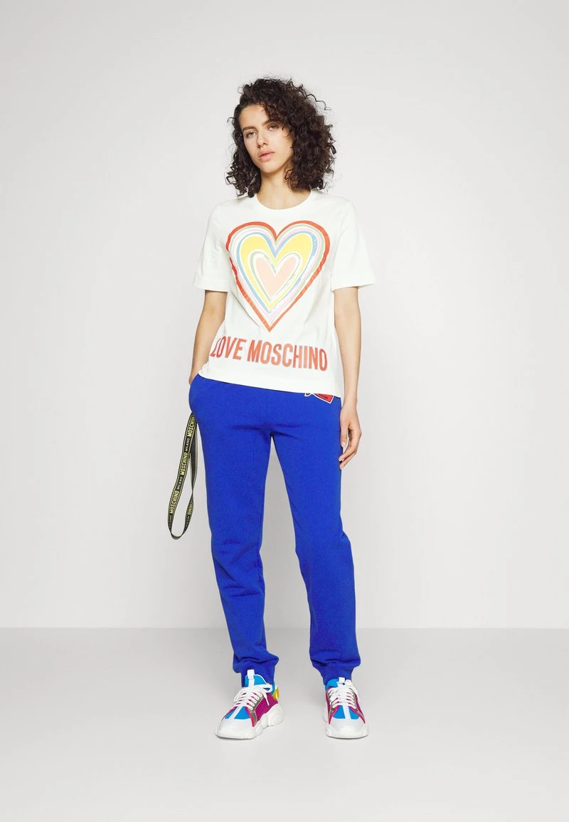 A buon mercato π― Love Moschino T-shirt Con Stampa - Optical White, Donna π 2 A buon mercato π― Love Moschino T-shirt Con Stampa - Optical White, Donna π - immagine 2