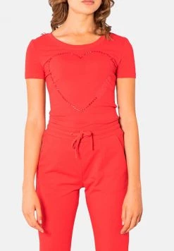 Miglior offerta π Love Moschino T-shirt Con Stampa - Red, Donna β