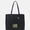 Promo 🛒 Love Moschino LARGE LOGO SHOPPER - Shopping Bag - Fantasy Color Black, Donna ⭐