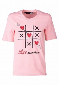 Miglior prezzo 👏 Love Moschino T-shirt Con Stampa - Pink, Donna 🌟