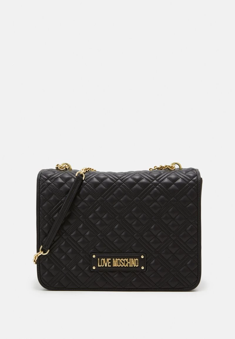 Vendita lampo ❤️ Love Moschino XL QUILTED CHAIN SHOULDER BAG - Borsa A Mano - Nero, Donna 🧨 1 Vendita lampo ❤️ Love Moschino XL QUILTED CHAIN SHOULDER BAG - Borsa A Mano - Nero, Donna 🧨
