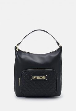 A buon mercato 🧨 Love Moschino QUILTED LOGO HOBO - Borsa A Mano - Nero, Donna 👏