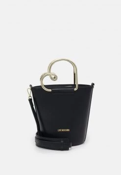 Buono 😀 Love Moschino CURLED HEART CROSSBODY - Borsa A Tracolla - Nero, Donna ⭐