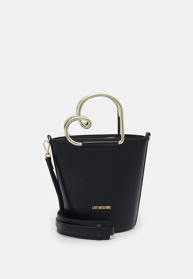 Buono π Love Moschino CURLED HEART CROSSBODY - Borsa A Tracolla - Nero, Donna β 1 Buono π Love Moschino CURLED HEART CROSSBODY - Borsa A Tracolla - Nero, Donna β