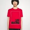 Le migliori recensioni di ⌛ Love Moschino T-shirt Con Stampa - Red, Donna 😀