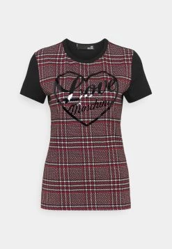 Il più economico 🥰 Love Moschino T-shirt Con Stampa - Black, Donna 🔔