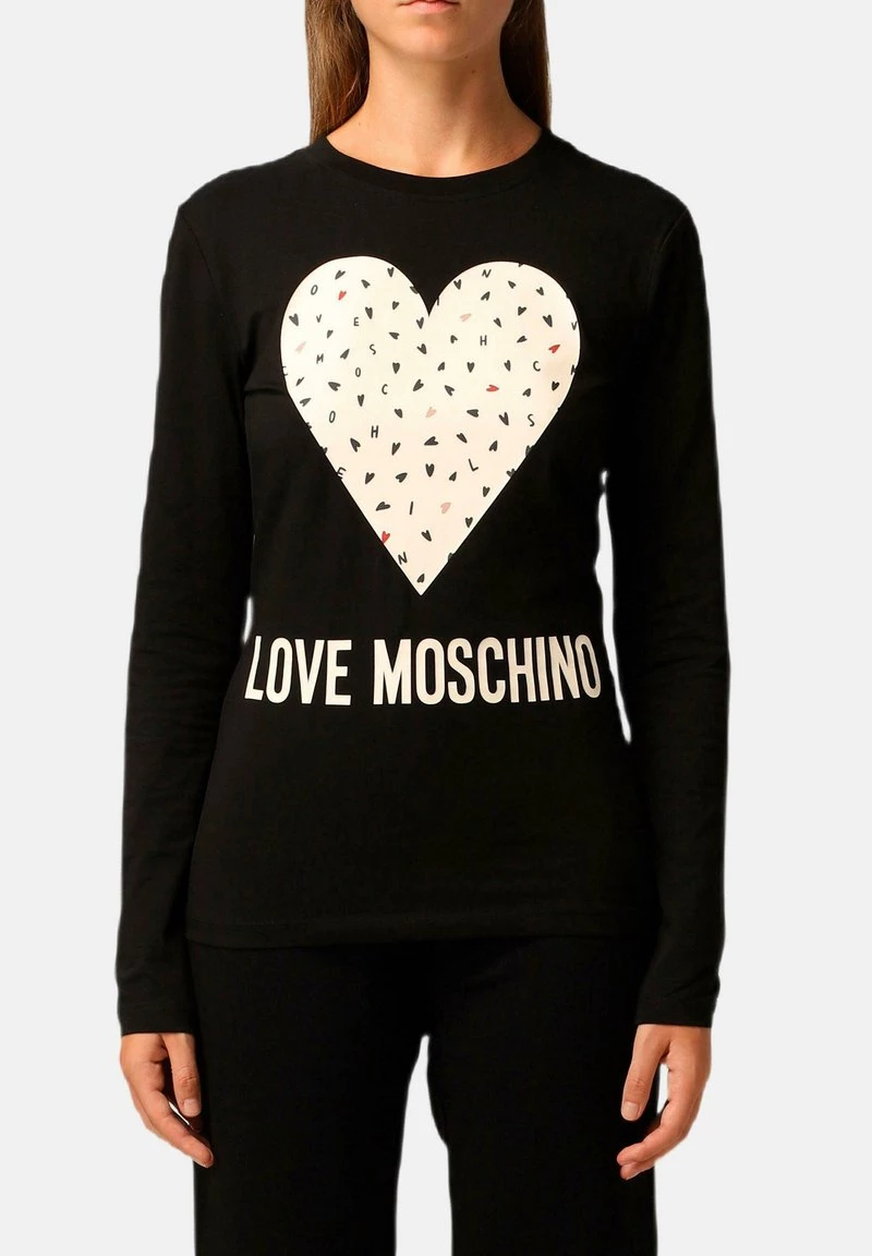 A buon mercato 🥰 Love Moschino Maglietta A Manica Lunga - Black, Donna 🧨 1 A buon mercato 🥰 Love Moschino Maglietta A Manica Lunga - Black, Donna 🧨